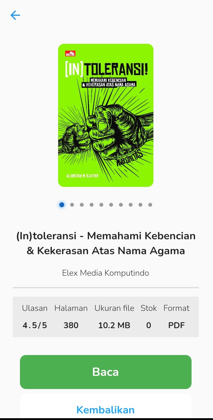 Menjaga Spirit Ramadhan dengan Membaca Buku (IN) Toleransi di UNEJDIGILIB